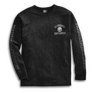 Men's Harley Davidson Skull Long Sleeve Tee Large